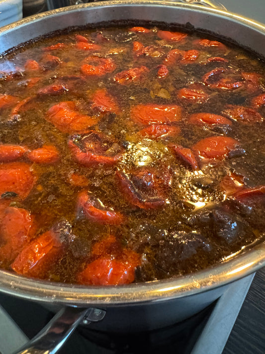 SCHMORTOMATENJUS MIT OFENKNOBLAUCH - Sonderedition