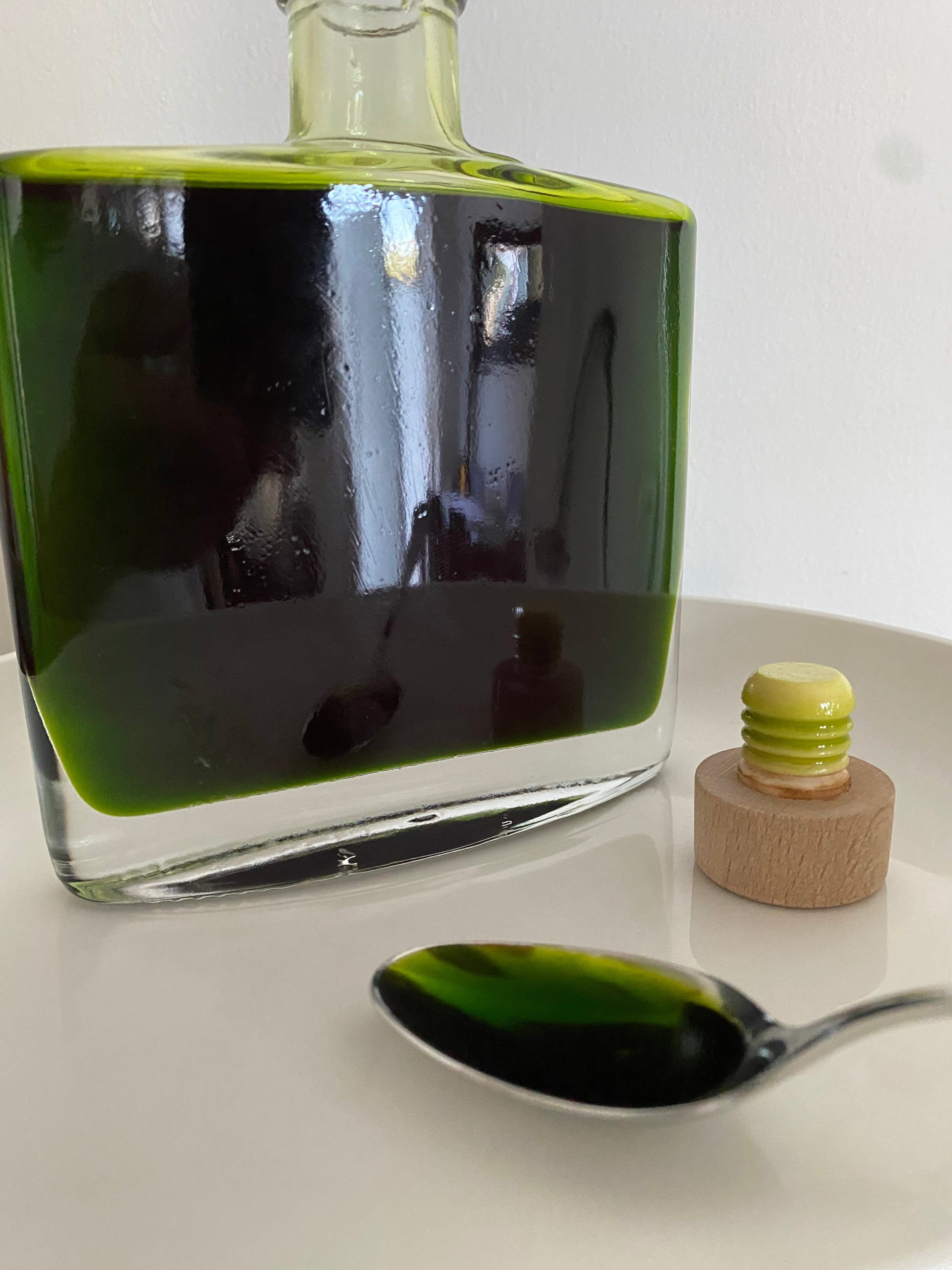 Löffel mit Bärlauchöl